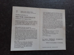 Hector Verstraete ° Aarsele 1904 + Tielt 1989 X Augusta Braet (Fam: Wynsberghe - Van De Waeter) - Avvisi Di Necrologio