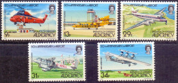 ALDERNEY - AIRPORT - HELICOPTER - **MNH - 1985 - Vliegtuigen