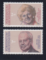 Liechtenstein 1990, Cat. Zumstein 938/39 **.Timbres De Deuil Couple Princier. - Neufs