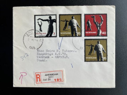 NETHERLANDS 1965 REGISTERED LETTER AMSTERDAM ZUID 2 TO TAMPERE FINLAND 23-04-1965 NEDERLAND AANGETEKEND - Briefe U. Dokumente