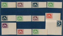 !!! ALGERIE, MARIANNE D'ALGER 12 ESSAIS DE COULEUR NON DENTELES NEUFS ** - Unused Stamps