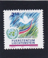 Liechtenstein 1991, Cat. Zumstein 957 **.Admission Du Liechtenstein à L'ONU. - Nuevos