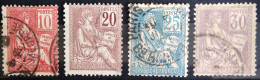 FRANCE                           N° 112/115                OBLITERE               Cote : 40 € - Used Stamps