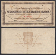 Ludwigshafen Stadt 20 Millionen Mark 1923 Notgeld Gutschein   (32807 - Sonstige & Ohne Zuordnung