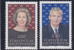 Liechtenstein 1991, Cat. Zumstein 965/66 **.Couple Princier. - Ongebruikt