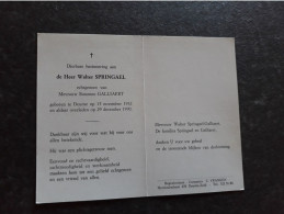 Walter Springael ° Deurne 1932 + Deurne 1990 X Simonne Galliaert - Obituary Notices