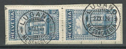 SBK 168, Mi 193 O Paar Lugano Messaggeria - Used Stamps