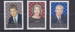 Liechtenstein 1991/92, Cat. Zumstein 965/66 + 995 **.Couple Princier Et Prince Héritier Aloïs. - Nuevos