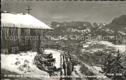 72023558 St Martin Grasberg Loisachtal Zugspitzgruppe Tiroler Berge Karwendel  S - Garmisch-Partenkirchen