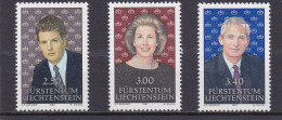 Liechtenstein 1991/92, Cat. Zumstein 965/66 + 995 **.Couple Princier Et Prince Héritier Aloïs. - Ungebraucht