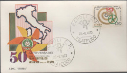 ITALIA - ITALIE - ITALY - 1973 - 50º Anniversario Del Provveditorato Generale Dello Stato - FDC Roma - FDC