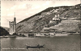 72023530 Bingen Rhein Maeuseturm Burg Ehrenfels Boot Bingen - Bingen