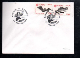 CONSEIL DE L'EUROPE EUROPA à STRASBOURG 1986 - Commemorative Postmarks