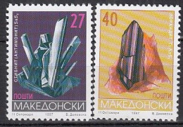 NORDMAZEDONIEN  105-106,  Postfrisch **, Mineralien, 1997 - Macedonia Del Nord