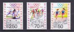 Liechtenstein 1992, Cat. Zumstein 976/78 **.Jeux Olympiques De Barcelone. - Nuevos