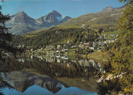 St Moritz Dorf Mit Piz Albana Und Piz Julier - St. Moritz