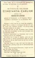 Bidprentje Nederbrakel - Carlier Constantia (1866-1951) - Images Religieuses