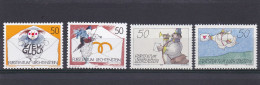 Liechtenstein 1992, Cat. Zumstein 983/86 **.Timbres-messages. - Unused Stamps