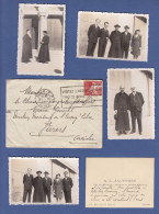 PHOTOS ET DIVERS - ALGERIE 1934 - AUGUSTE JAUFFRES VICAIRE DE VIVIERS ARDECHE ET LE CURE DE L'EGLISE SAINTE MARCIENNE - Afrika