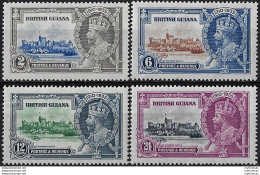 1935 British Guiana Silver Jubilee 4v. MNH SG. N. 301/04 - Sonstige & Ohne Zuordnung