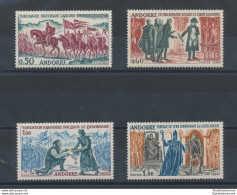 1963-64-71 ANDORRA FRANCESE, N. 166/70 - Avvenimenti Storici - 4 Valori - (Serie Non Completa Manca Il N. 166) MNH** - Autres & Non Classés