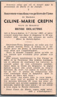 Bidprentje Neuve-Eglise - Crepin Céline Marie (1862-1947) - Images Religieuses