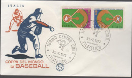 ITALIA - ITALIE - ITALY - 1973 - 1ª Coppa Intercontinentale Di Baseball - FDC Filagrano - FDC