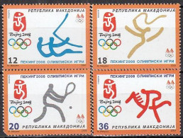 NORDMAZEDONIEN  469-472,  Postfrisch **, Olympische Sommerspiele Peking, 2008 - Macédoine Du Nord