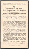 Bidprentje Nieuwenrode - De Muylder Felix Augustinus (1905-1938) - Andachtsbilder