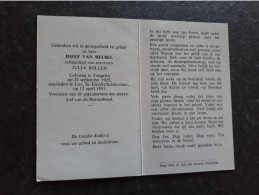 Jozef Van Reusel ° Tongerlo 1925 + Lier 1991 X Julia Bollen - Begraf. Vorselaar - Décès