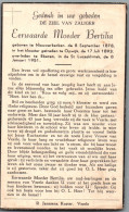 Bidprentje Nieuwerkerken - Xxxx (1878-1951) Moeder Bertilia - Devotion Images