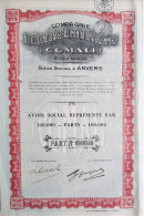 Compagnie Belgo-Congolaise D'Alimentation Et De Commerce (COMALI) - 1927 - Africa