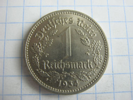 Germany 1 Reichsmark 1934 E - 1 Reichsmark