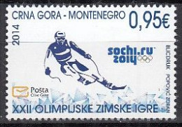 MONTENEGRO  345,  Postfrisch **, Olympische Winterspiele Sotschi, 2014 - Montenegro