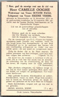 Bidprentje Nieuwkerke - Ooghe Camille (1874-1961) - Devotieprenten