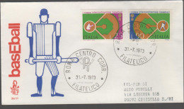 ITALIA - ITALIE - ITALY - 1973 - 1ª Coppa Intercontinentale Di Baseball - FDC Venetia - FDC