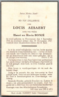 Bidprentje Nieuwpoort - Aesaert Louis (1905-1947) - Devotieprenten