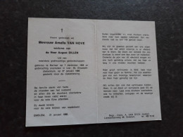 Amelie Van Hove ° Berlaar 1889 + Lier 1986 X August Dillen - Emblem - Décès