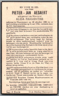 Bidprentje Nieuwpoort - Aesaert Pieter Jan (1884-1956) - Devotieprenten