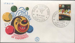 ITALIA - ITALIE - ITALY - 1973 - Carnevale Di Viareggio - FDC Filagrano - FDC