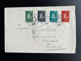 NETHERLANDS 1937 LETTER DELFT TO MIKKELI FINLAND 11-12-1937 NEDERLAND - Lettres & Documents