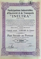 S.A. Participations Industrielles D'electricité Et De Transports 'INELTRA' (1935) - Ixelles - Afrika