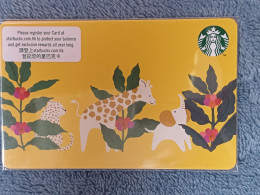 GIFT CARD - STARBUCKS - HONG KONG - 6215 - ELEPHANT - GIRAFFE - Gift Cards