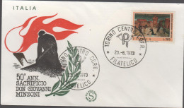 ITALIA - ITALIE - ITALY - 1973 - 50º Anniversario Della Morte Di Don Giovanni Minzoni - FDC Filagrano - FDC