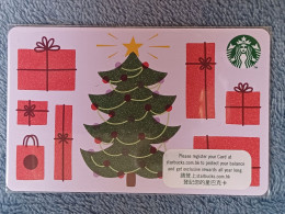 GIFT CARD - STARBUCKS - HONG KONG - 6193 - CHRISTMAS TREE - Cartes Cadeaux