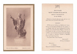 Souvenir Du 15e Centenaire De La Mort De Saint Augustin, 1930, Statue De La Basilique D'Hippone, Oraison, Indulgence - Devotieprenten