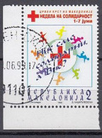 NORDMAZEDONIEN  Zwangszuschlagsmarke 104,  Gestempelt, Rotes Kreuz, 1999 - North Macedonia