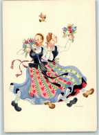 39421221 - Frauen Tracht Vogel Sign.Hahn Kunstverlag Ruhpolding Nr.14 - Autres & Non Classés