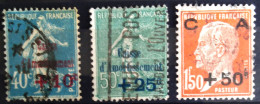 FRANCE                           N° 246/248                OBLITERE               Cote : 30 € - Oblitérés