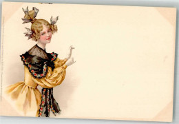 39865721 - Aquarell Postkarte Serie XII Nr. 5702  Frauen In Der Biedermeierzeit Mode - Autres & Non Classés